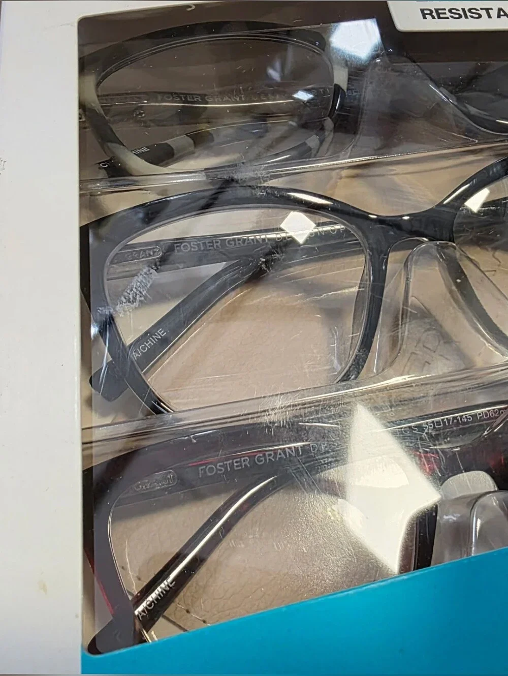 Foster Grant +1.75 Reading Glasses 3-Pack in Black, Gray, Brown